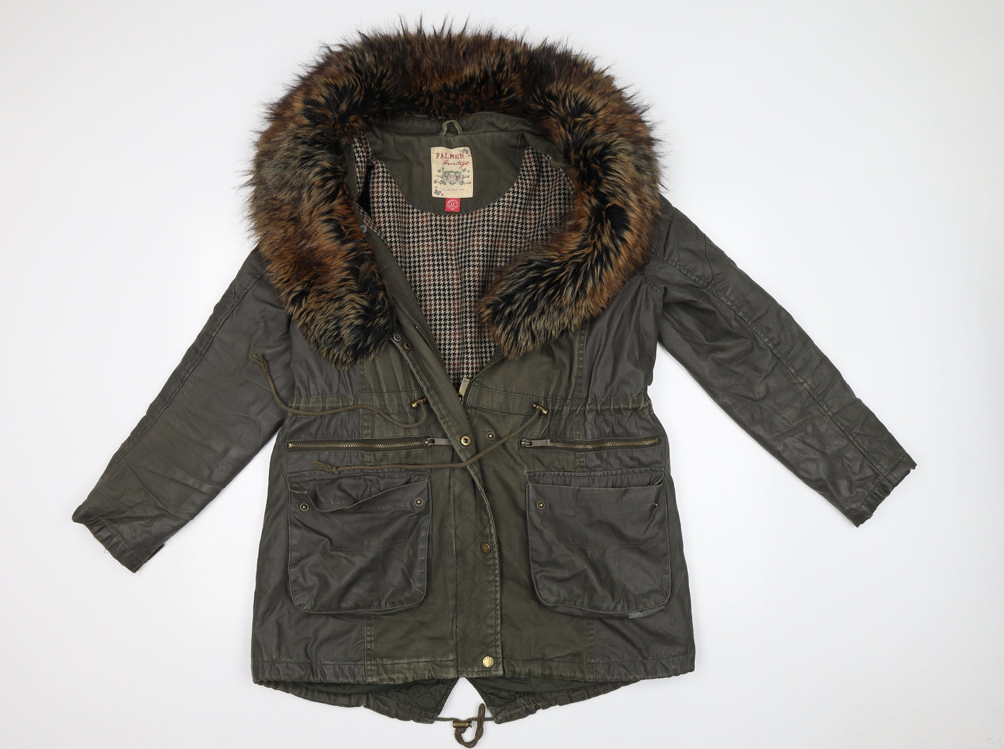 FALMER Womens Green   Overcoat Coat Size 14
