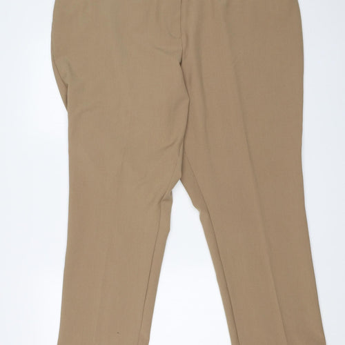 MARISOTA Womens Brown   Carrot Trousers Size 22 L27 in