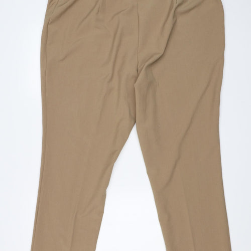 MARISOTA Womens Brown   Carrot Trousers Size 22 L27 in