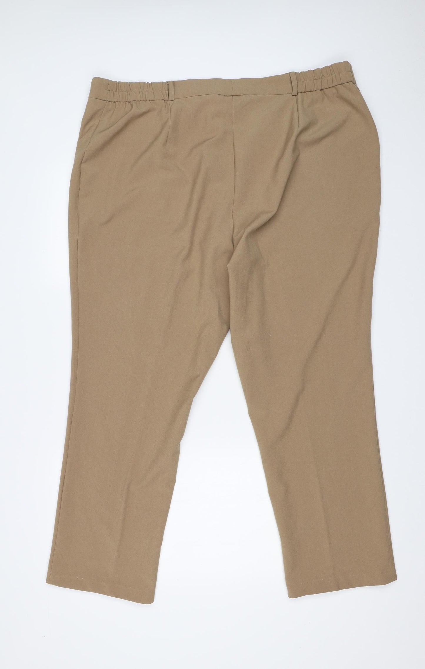MARISOTA Womens Brown   Carrot Trousers Size 22 L27 in
