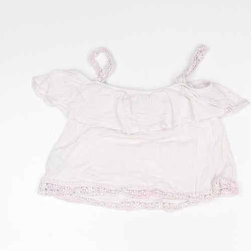Primark Girls Pink   Basic T-Shirt Size 7-8 Years