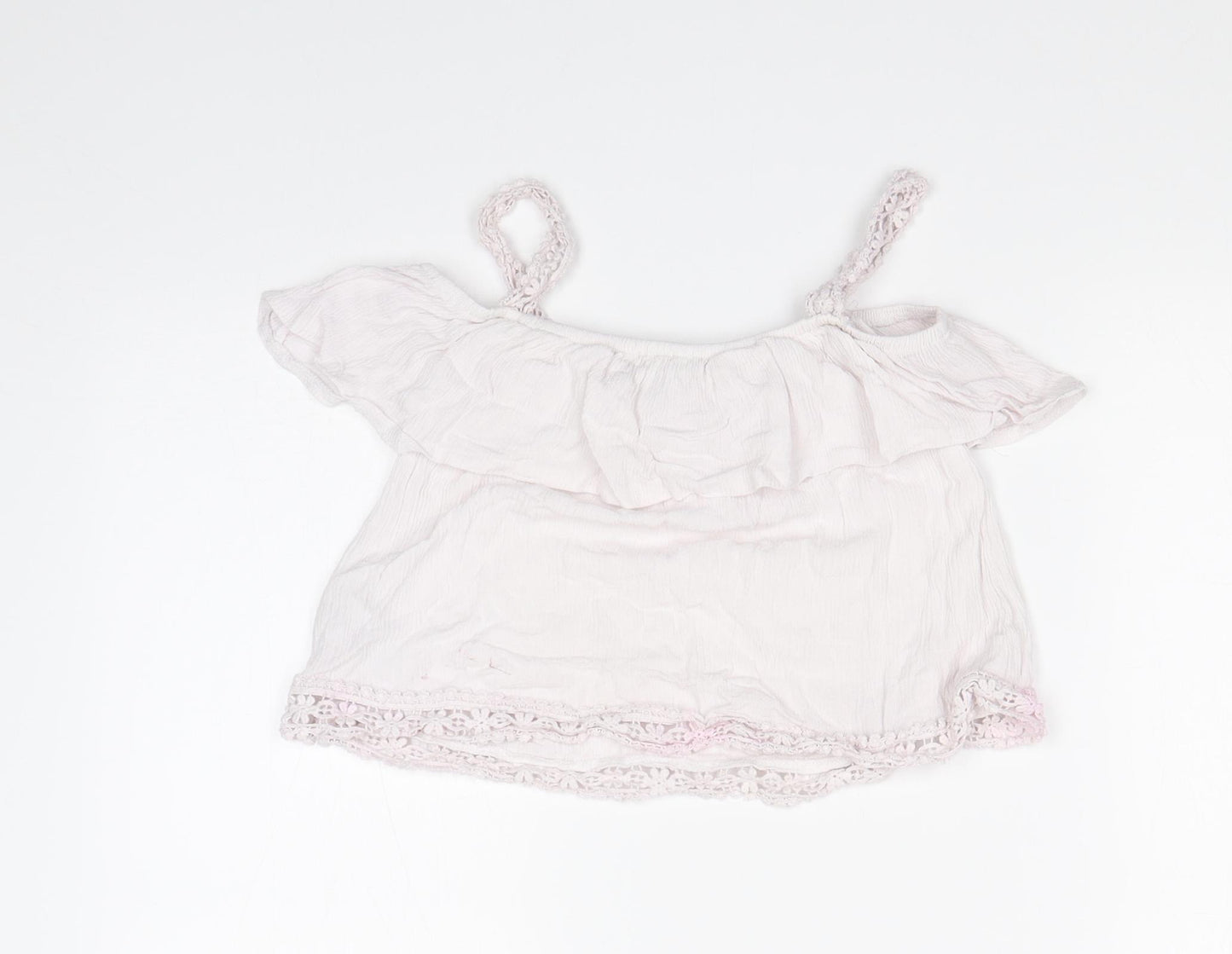 Primark Girls Pink   Basic T-Shirt Size 7-8 Years