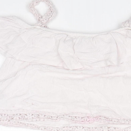 Primark Girls Pink   Basic T-Shirt Size 7-8 Years