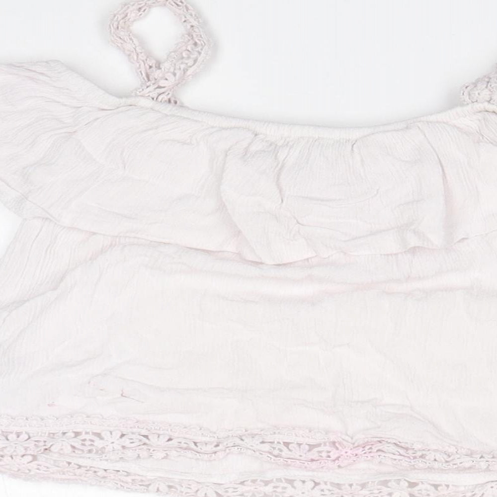 Primark Girls Pink   Basic T-Shirt Size 7-8 Years