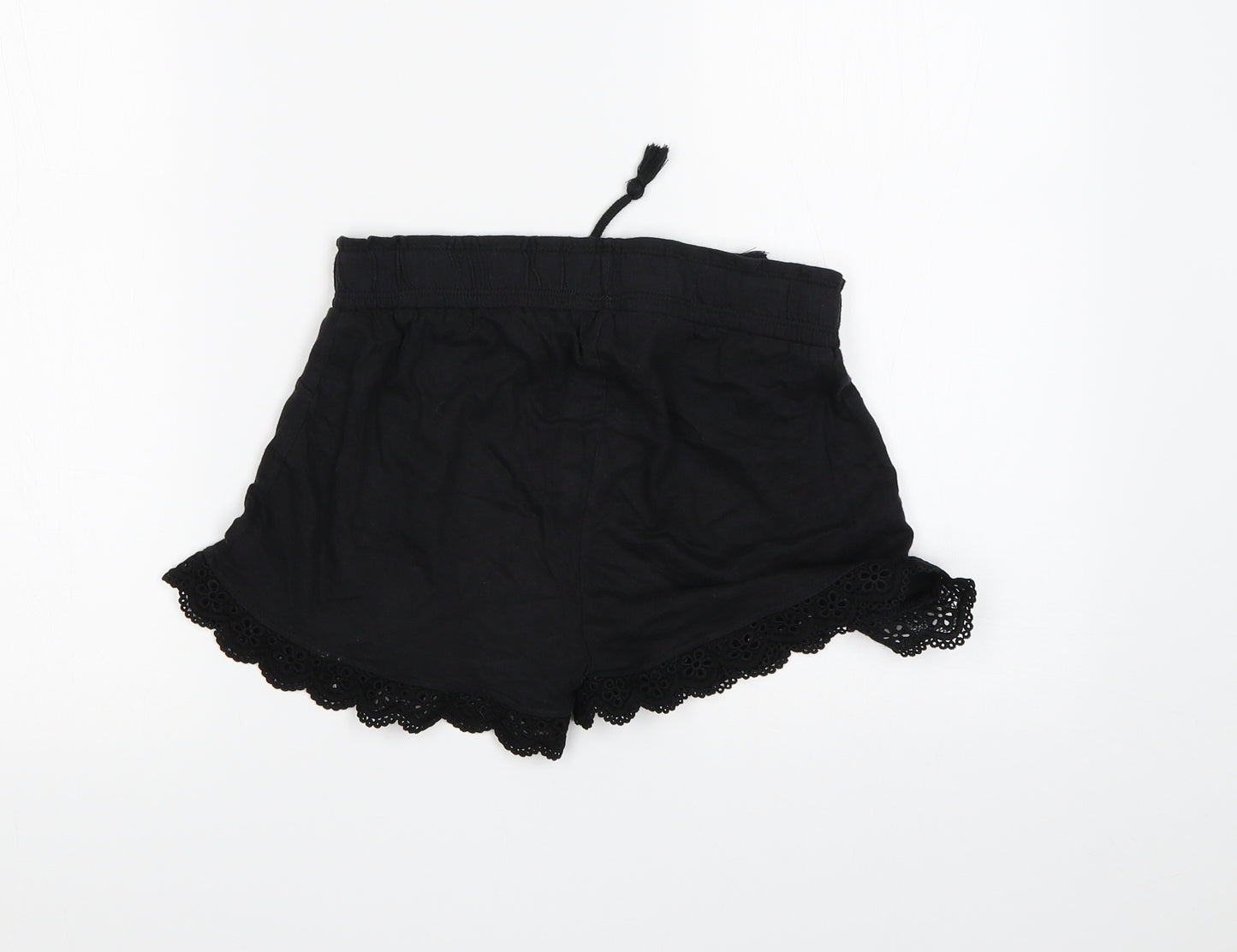 Primark Girls Black   Hot Pants Shorts Size 9-10 Years