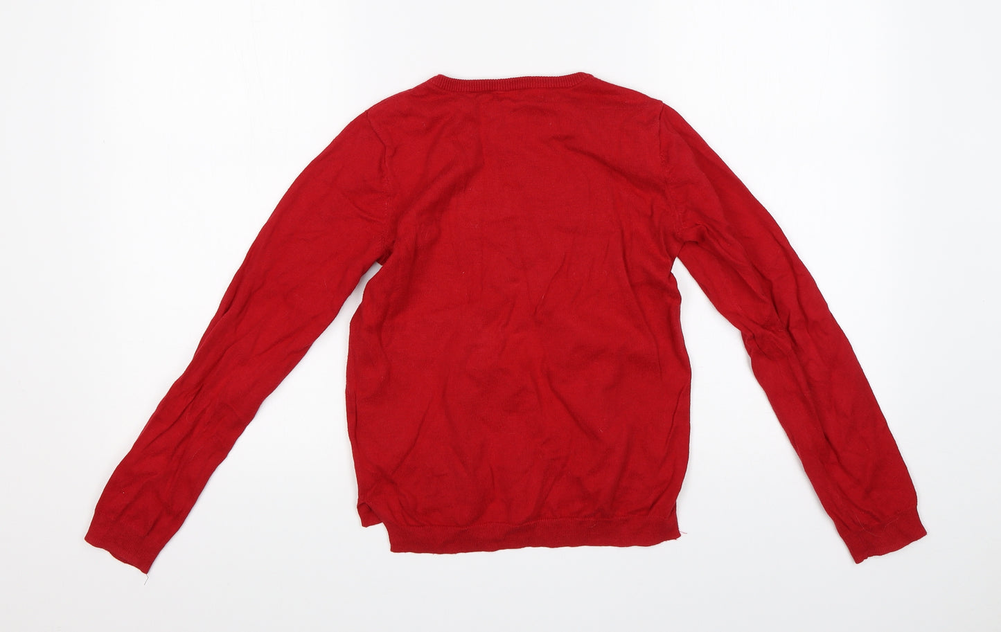 H&M Girls Red   Basic T-Shirt Size 9-10 Years