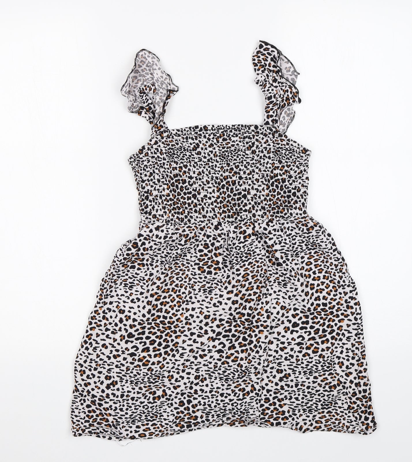 Primark Girls Multicoloured Animal Print  Basic T-Shirt Size 9-10 Years