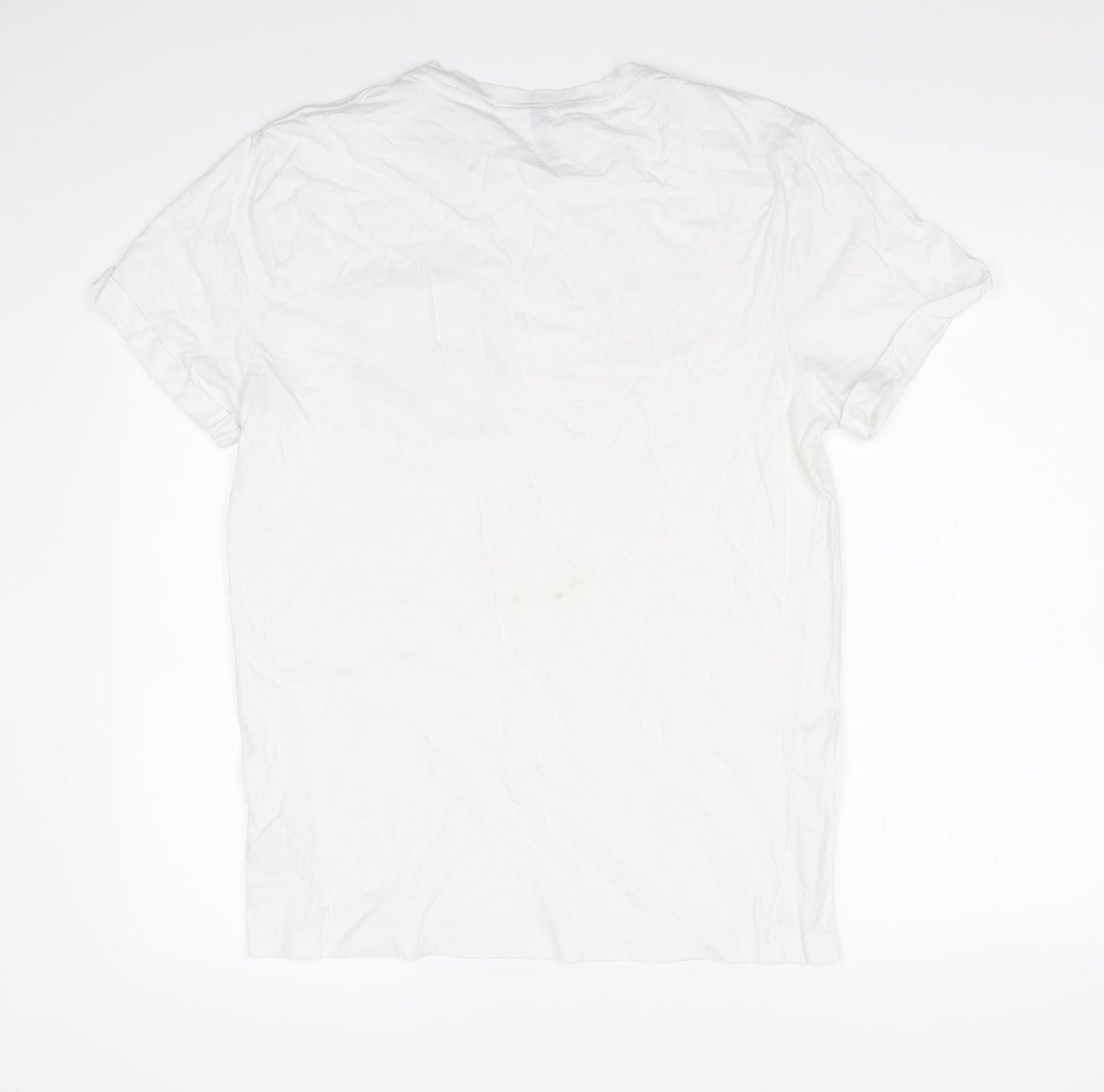 H&M Mens White    T-Shirt Size M