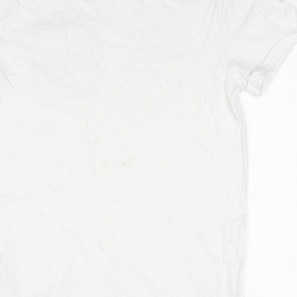 H&M Mens White    T-Shirt Size M