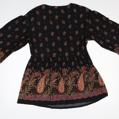 George Womens Multicoloured Paisley  Basic T-Shirt Size 10