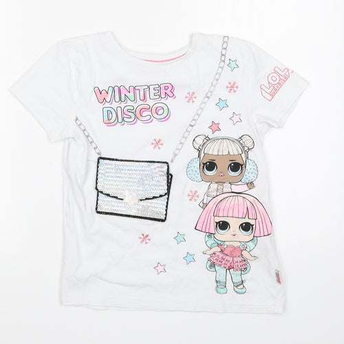 Primark Girls White   Basic T-Shirt Size 8-9 Years