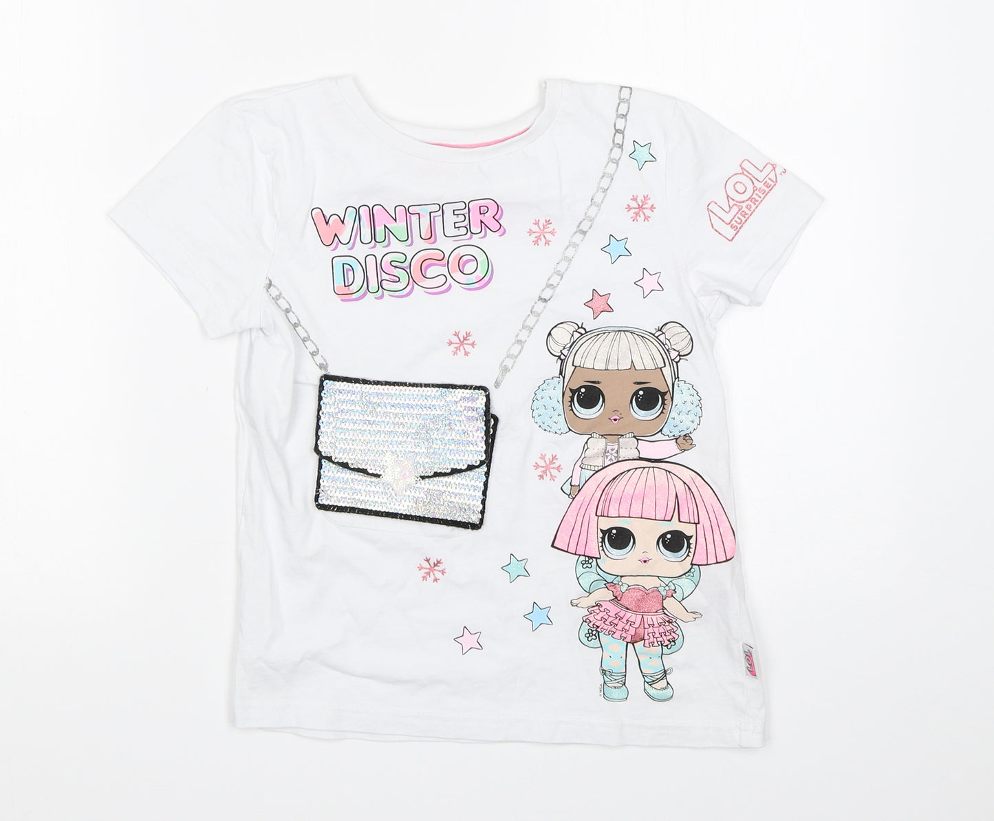 Primark Girls White   Basic T-Shirt Size 8-9 Years