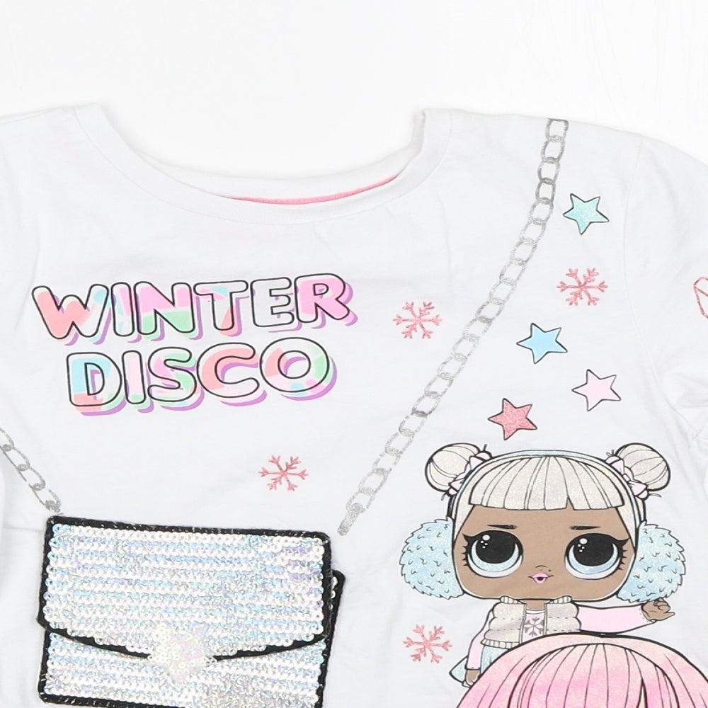 Primark Girls White   Basic T-Shirt Size 8-9 Years