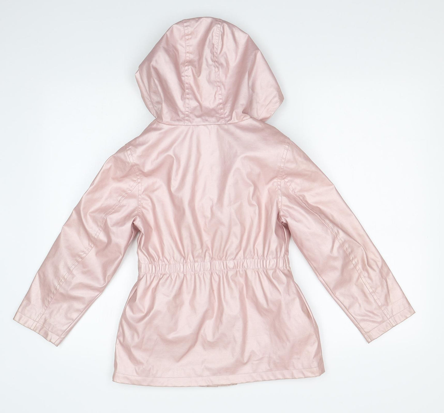 F&F Girls Pink   Overcoat Coat Size 7-8 Years