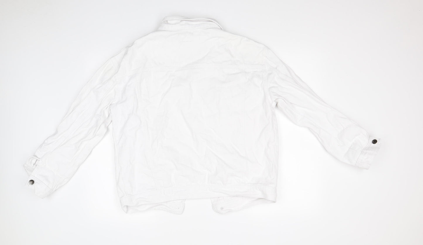 Boohoo Womens White   Jacket  Size 10