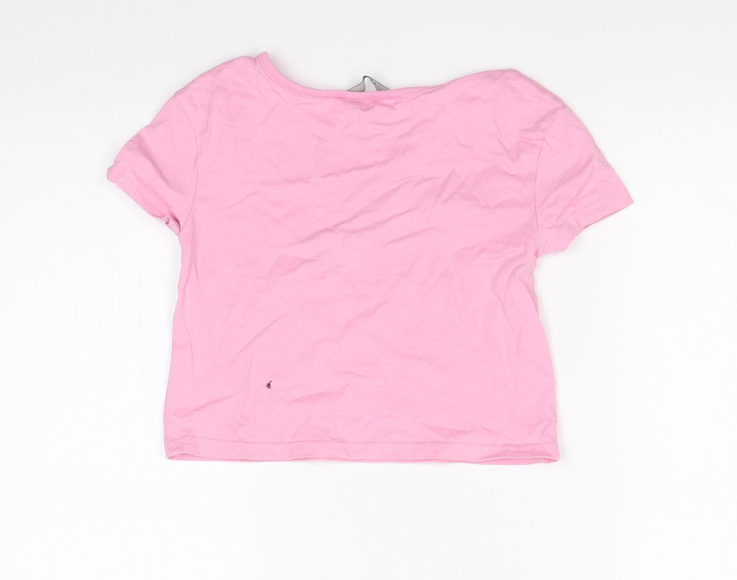 George Girls Pink   Basic T-Shirt Size 5-6 Years