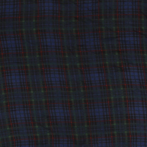 Topshop Womens Multicoloured Check  Basic T-Shirt Size 10