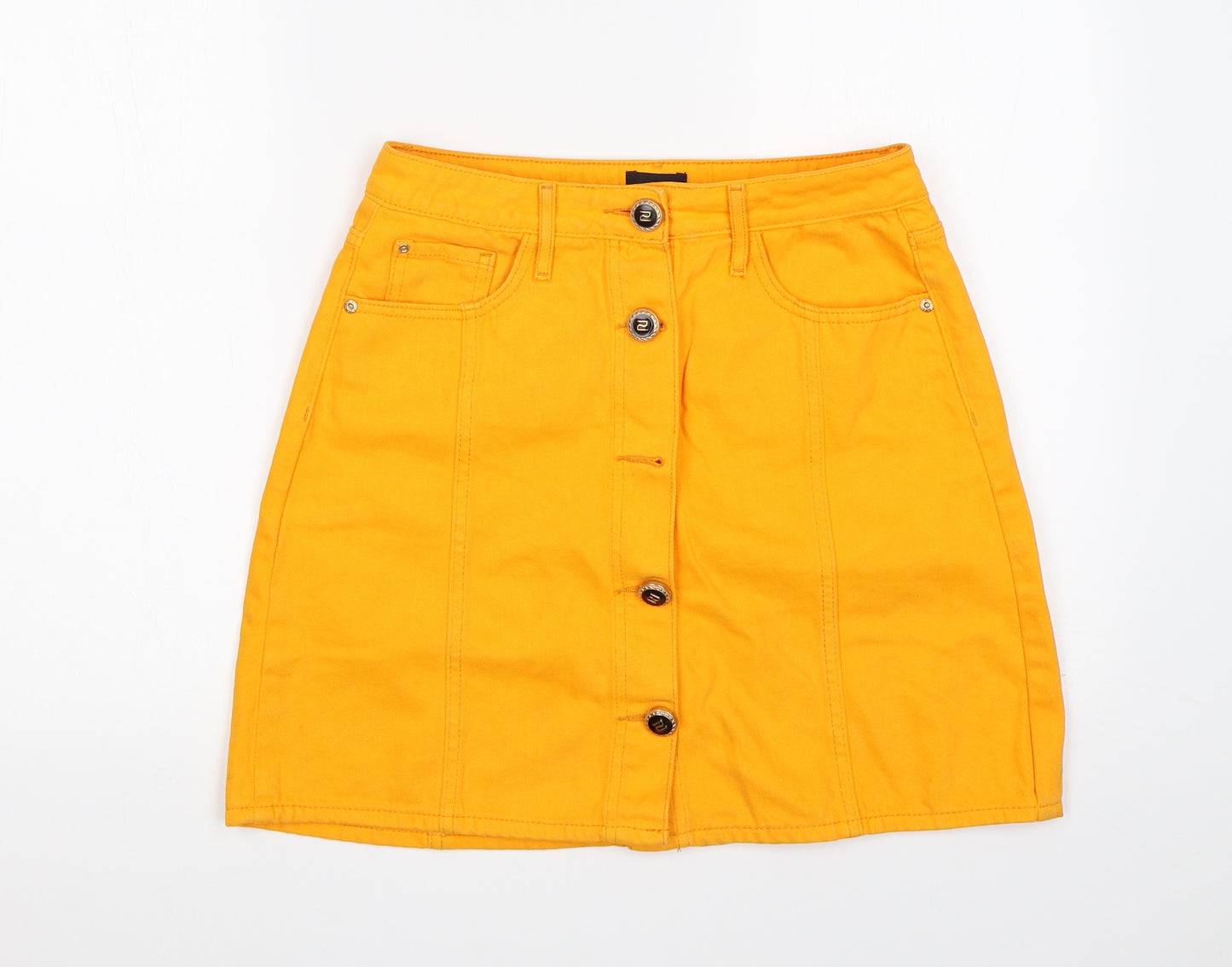 River Island Womens Orange   Straight & Pencil Skirt Size 10