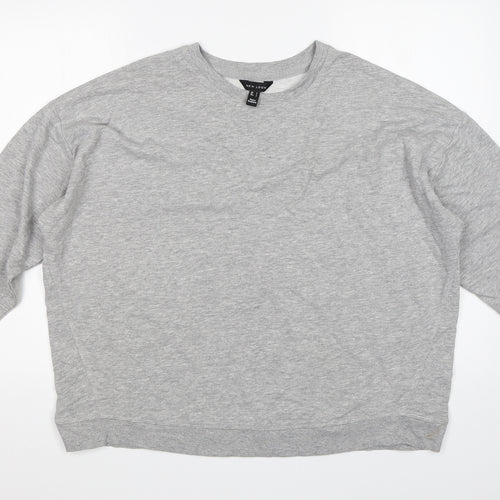 New Look Womens Grey   Pullover Sweatshirt Size L