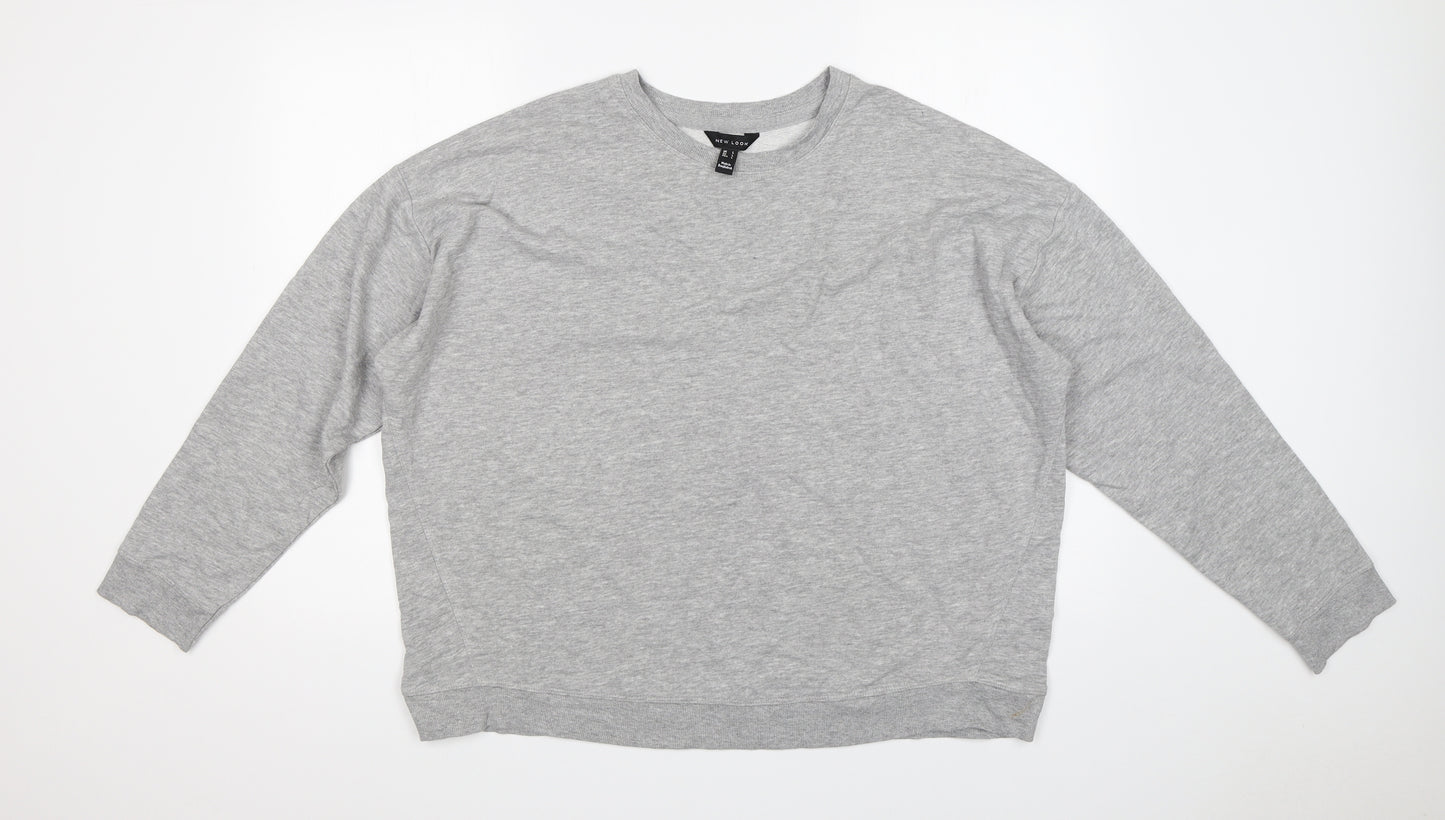 New Look Womens Grey   Pullover Sweatshirt Size L