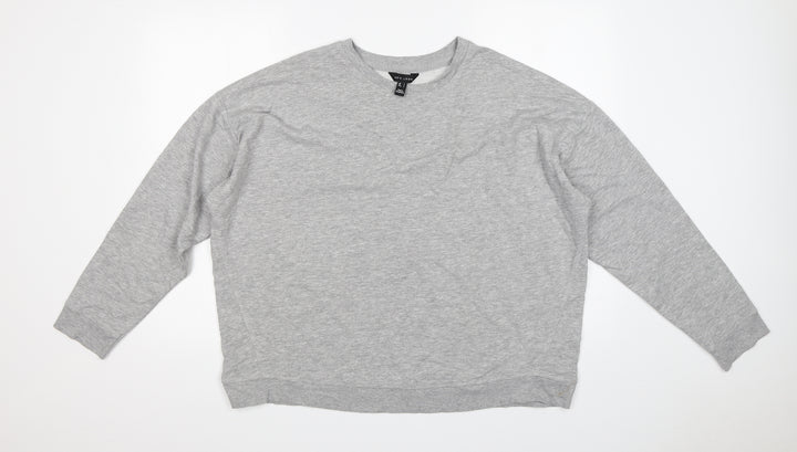 New Look Womens Grey   Pullover Sweatshirt Size L