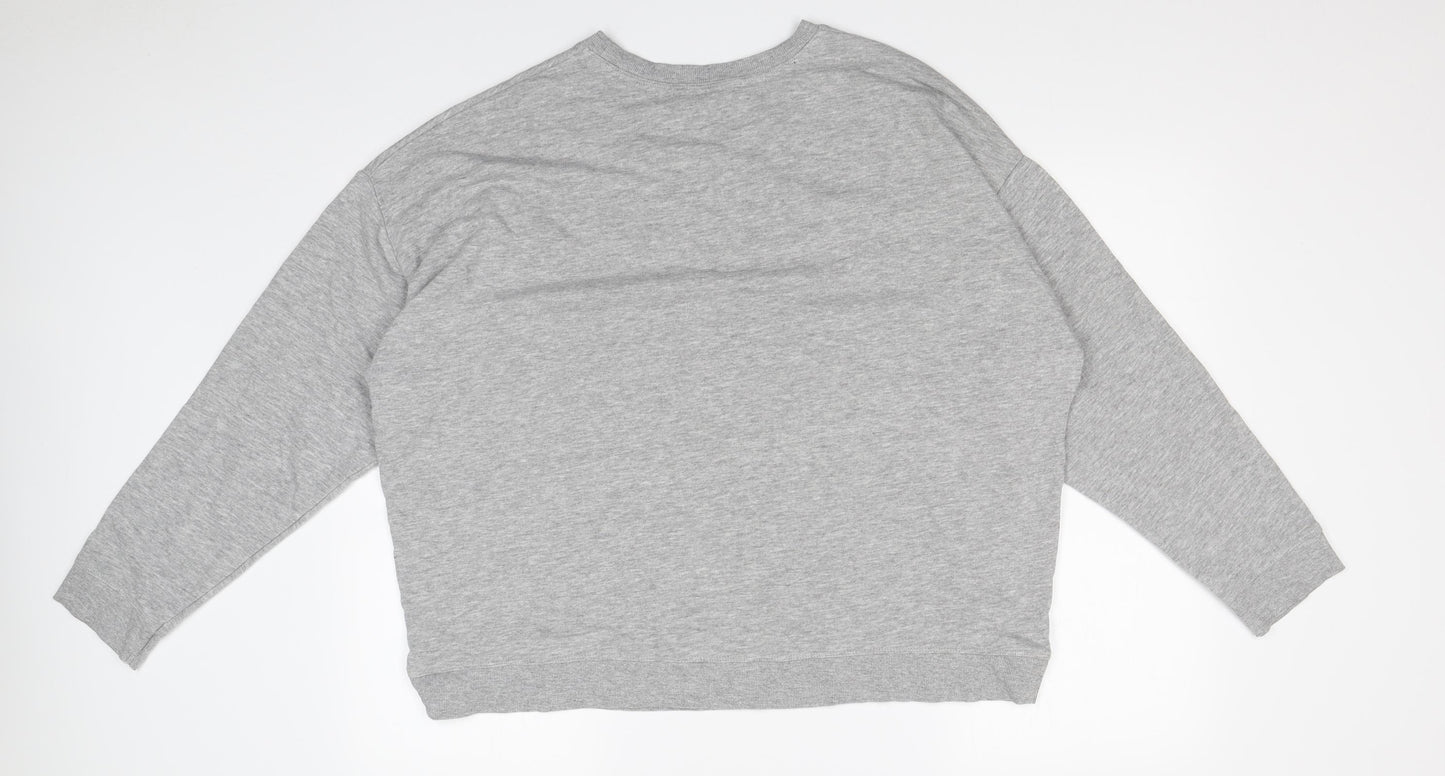 New Look Womens Grey   Pullover Sweatshirt Size L