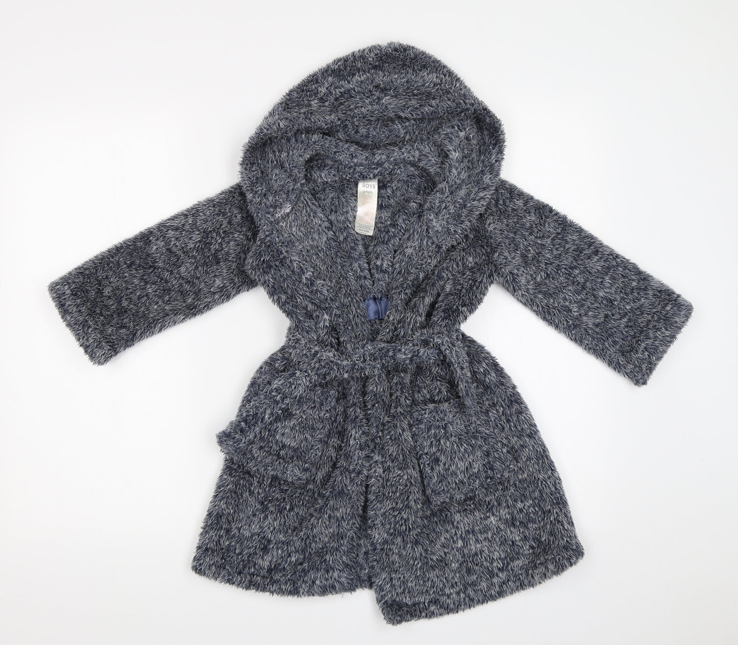 BOYS Boys Blue Solid   Robe Size 3-4 Years