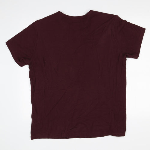 H&M Mens Purple    T-Shirt Size M