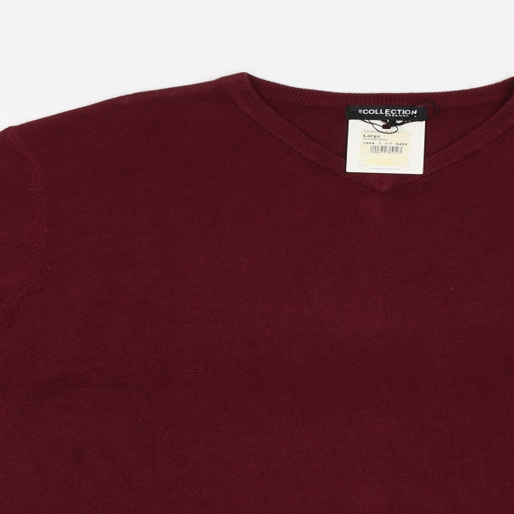 Debenhams Mens Red    T-Shirt Size L
