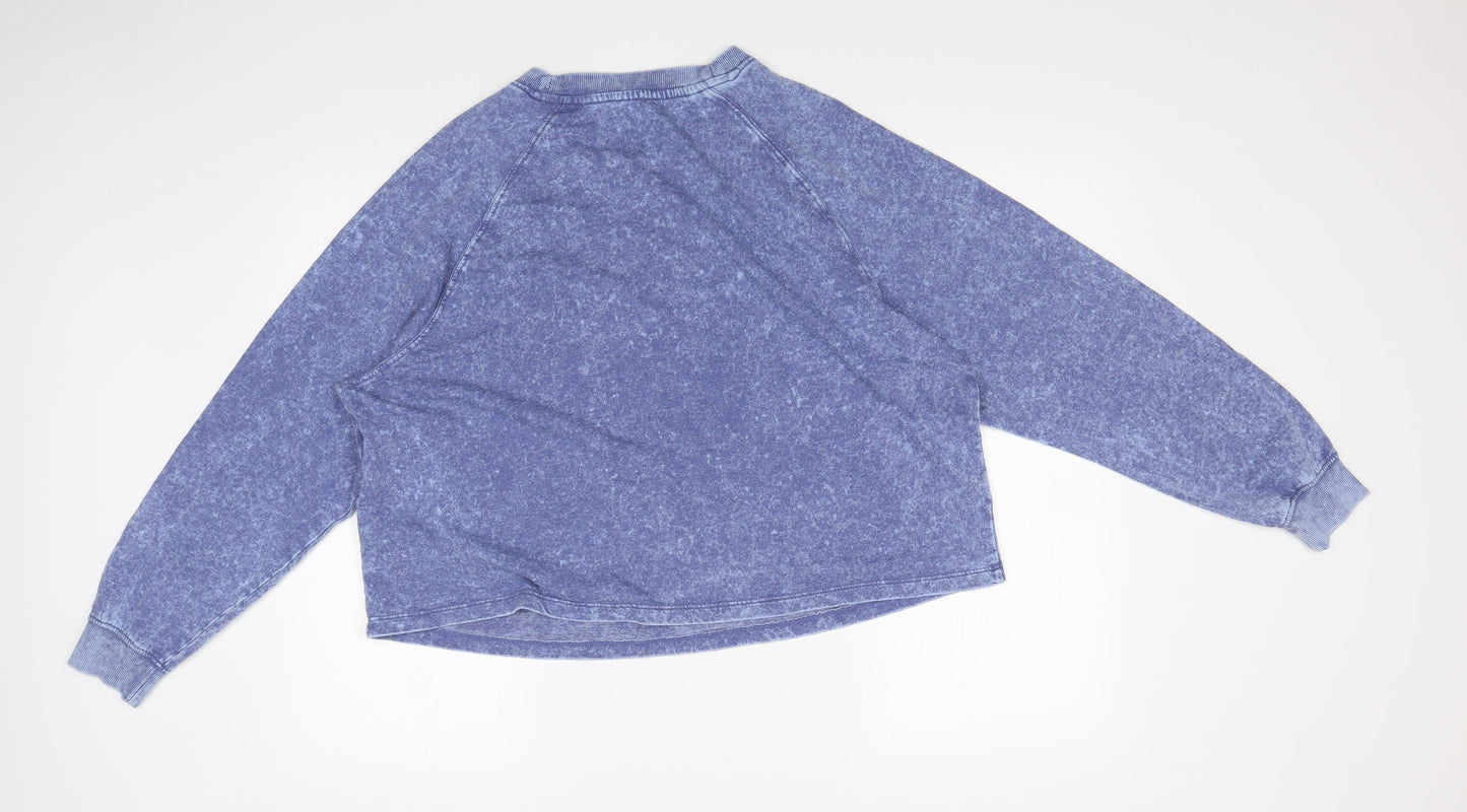 New Look Womens Blue Solid   Pyjama Top Size 16