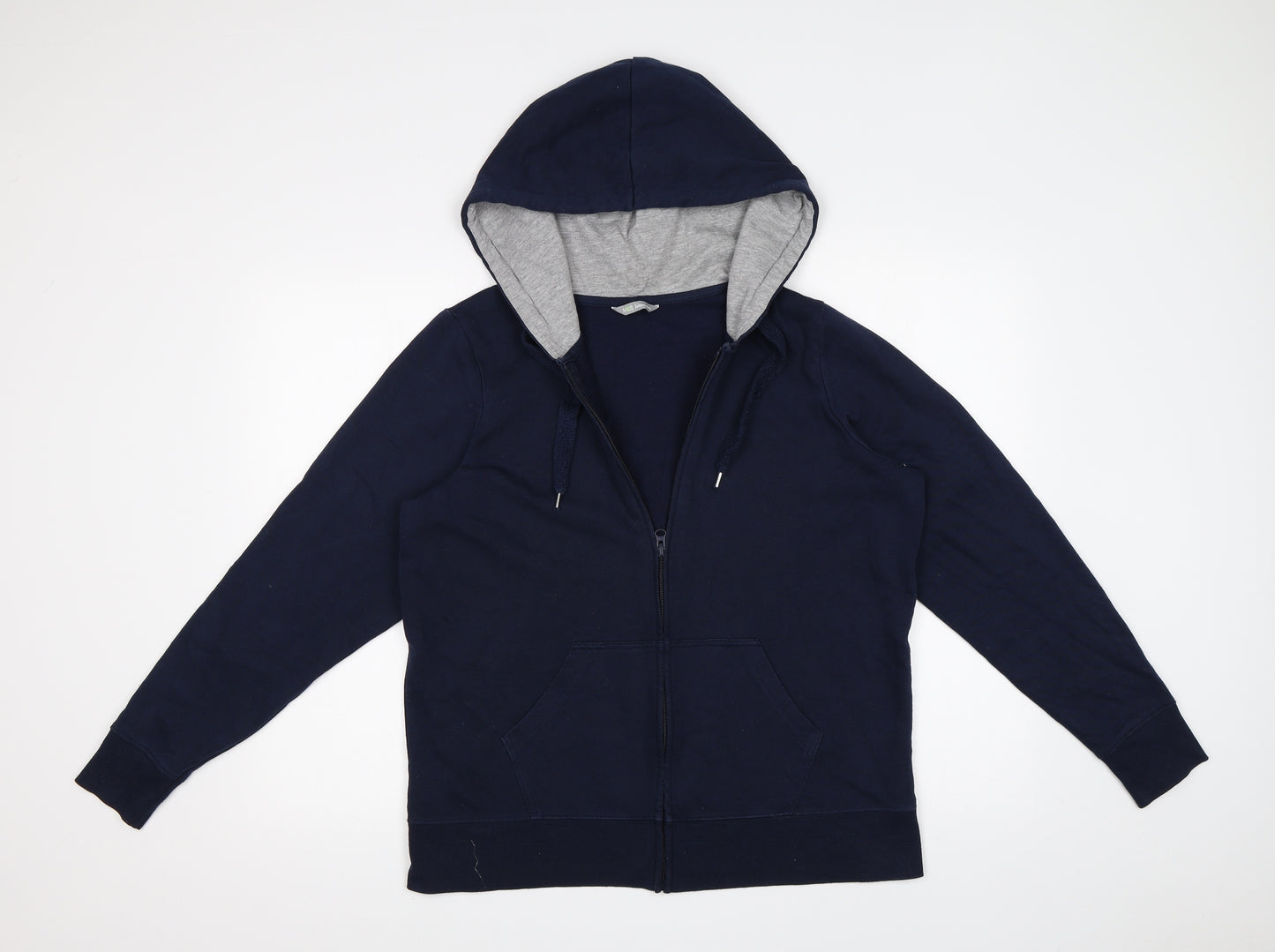 M&S Womens Blue   Full Zip Hoodie Size 18