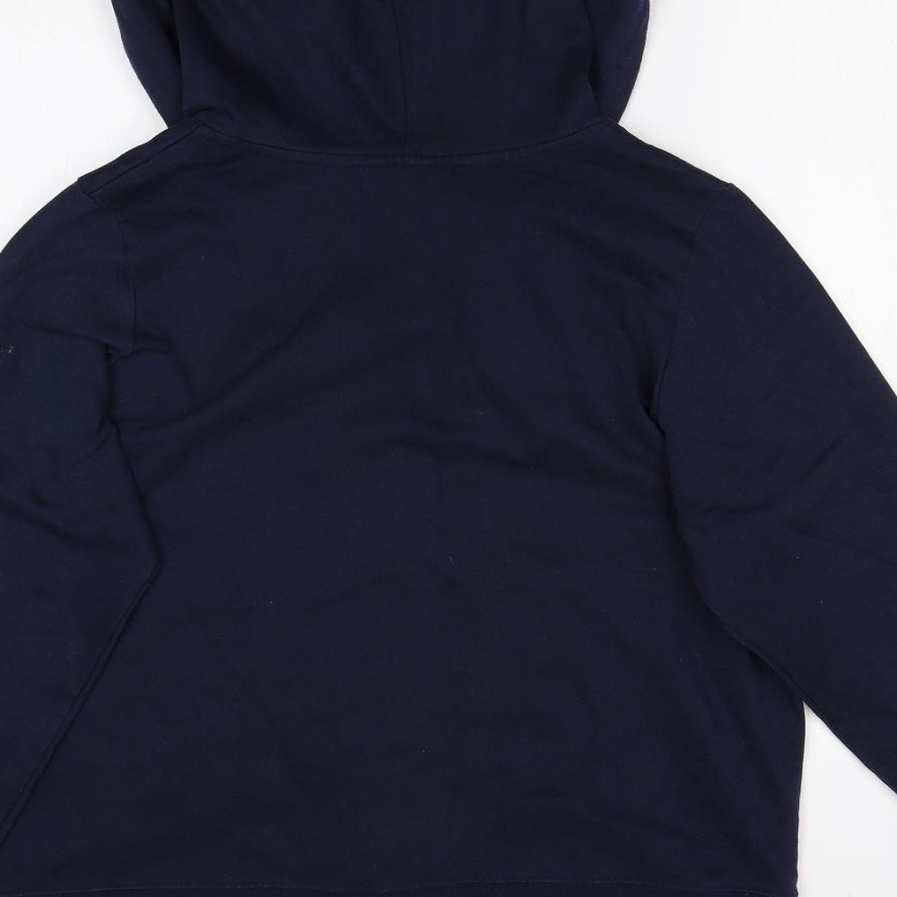 M&S Womens Blue   Full Zip Hoodie Size 18