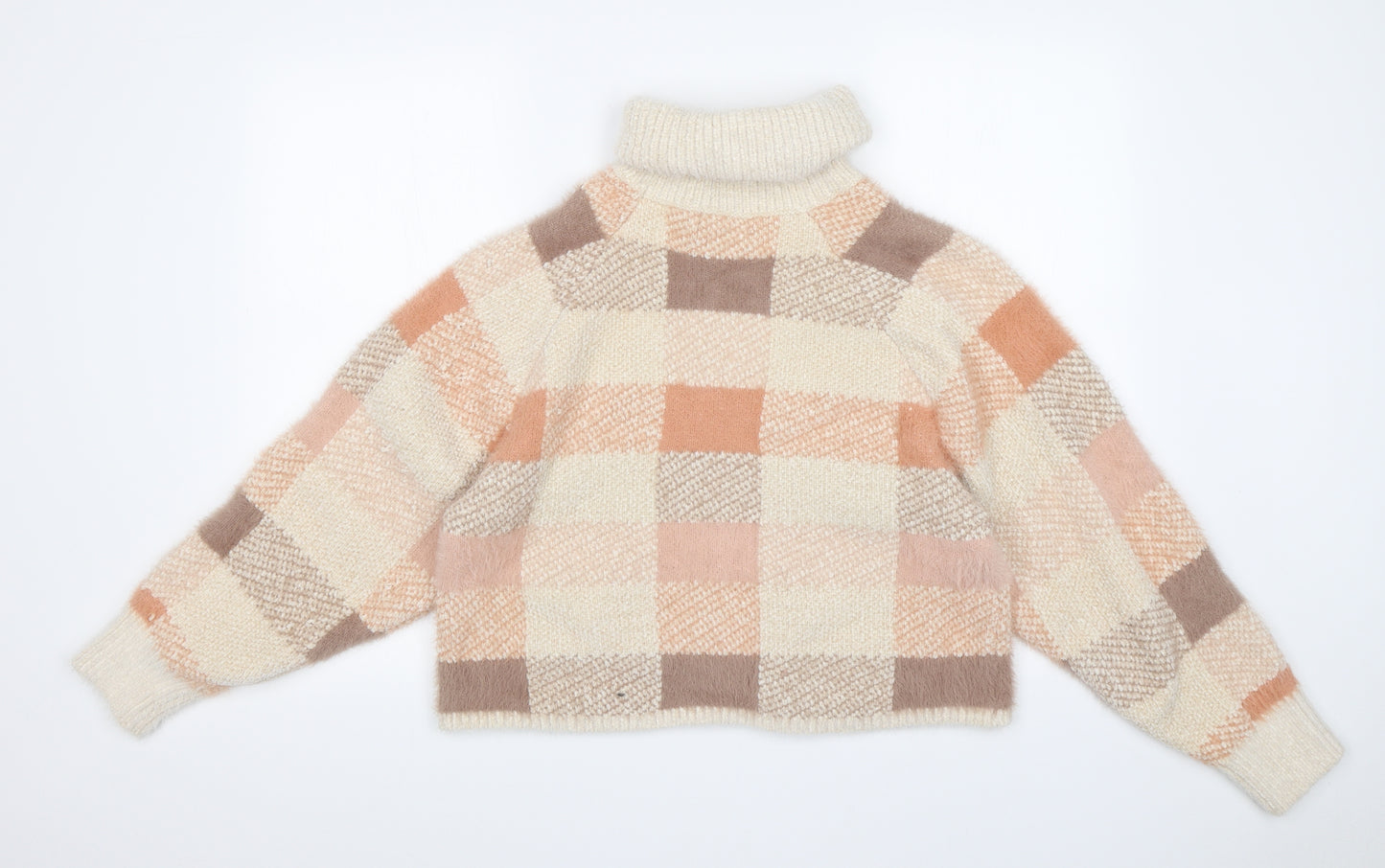Primark Womens Multicoloured Check  Pullover Sweatshirt Size M