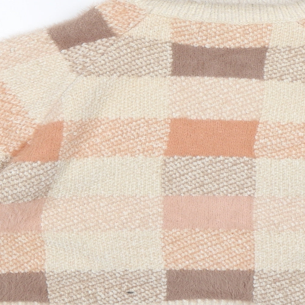 Primark Womens Multicoloured Check  Pullover Sweatshirt Size M