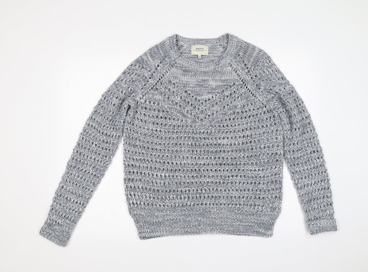 Papaya Womens Blue   Pullover Sweatshirt Size M