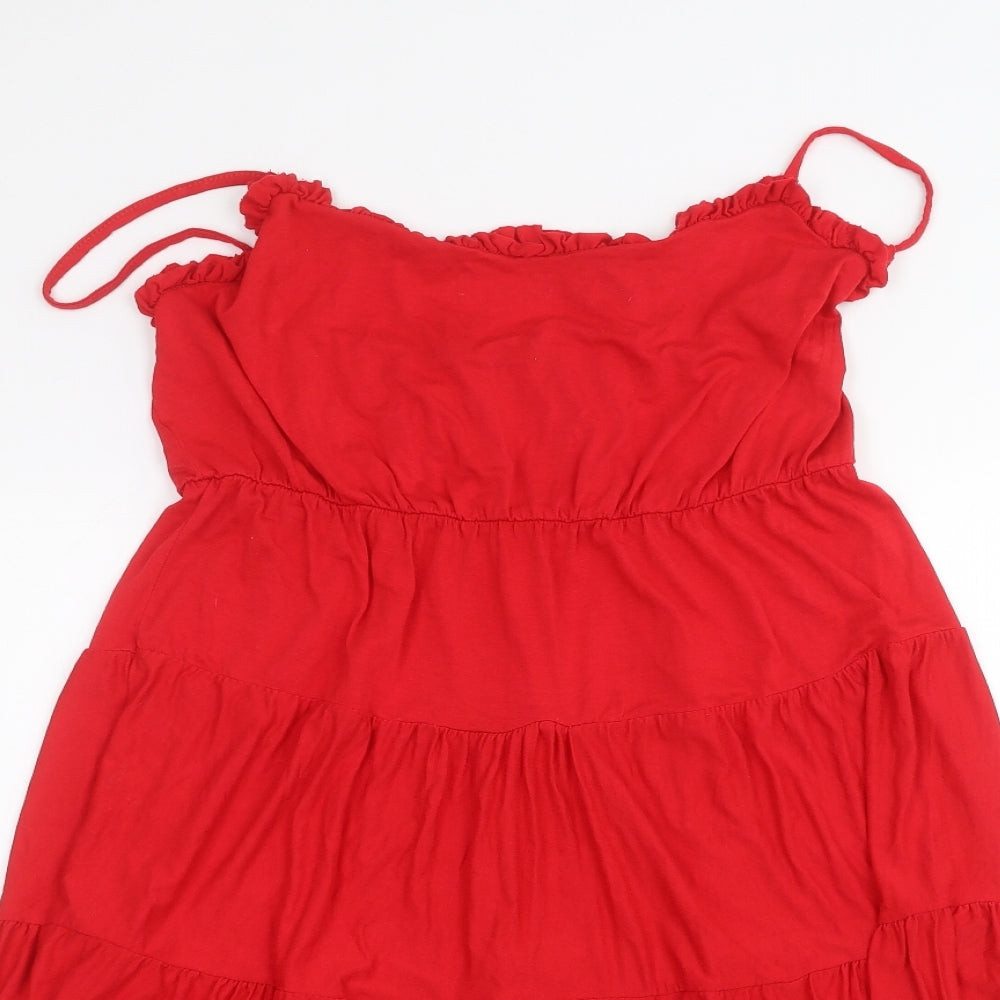 Boohoo Womens Red   A-Line  Size 10