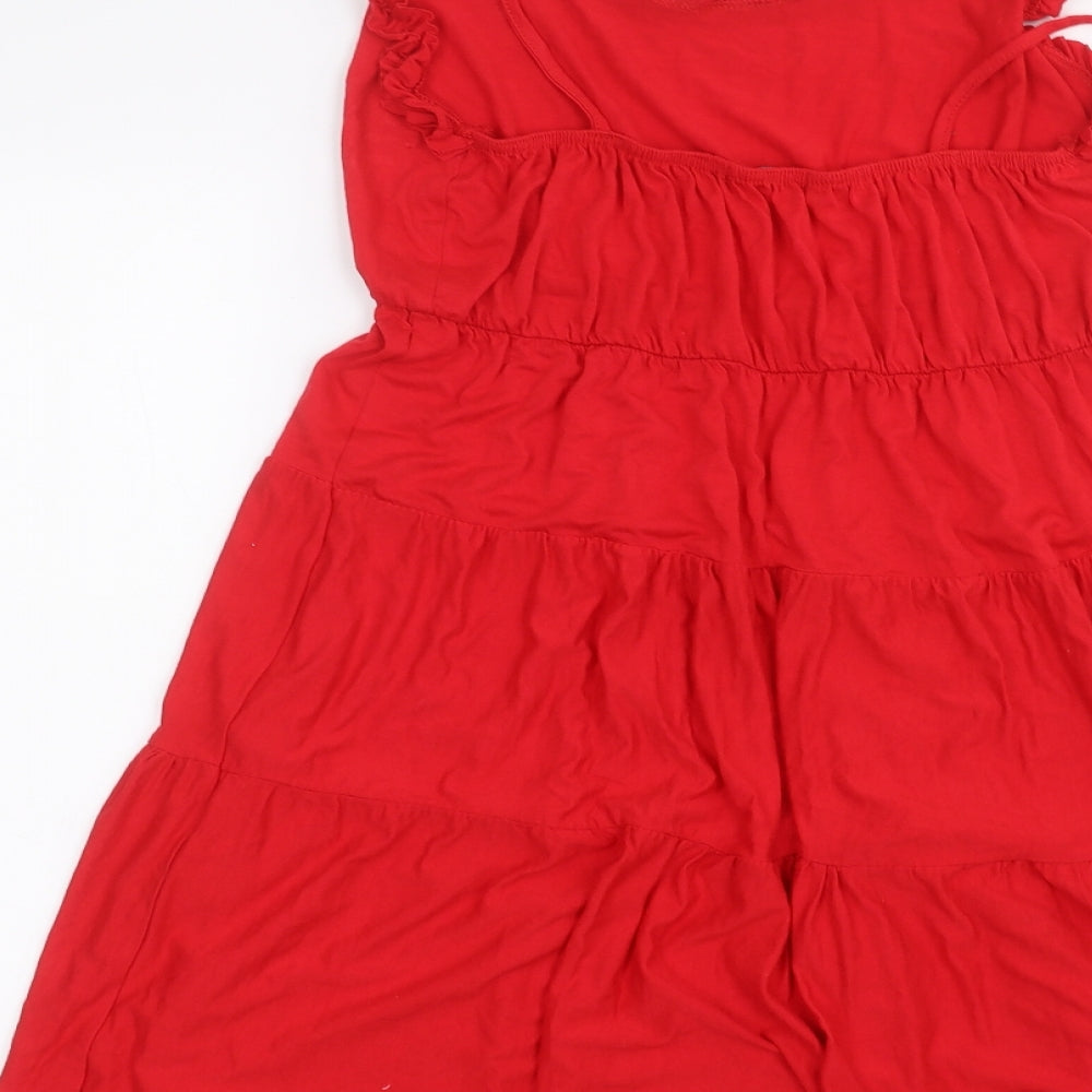 Boohoo Womens Red   A-Line  Size 10
