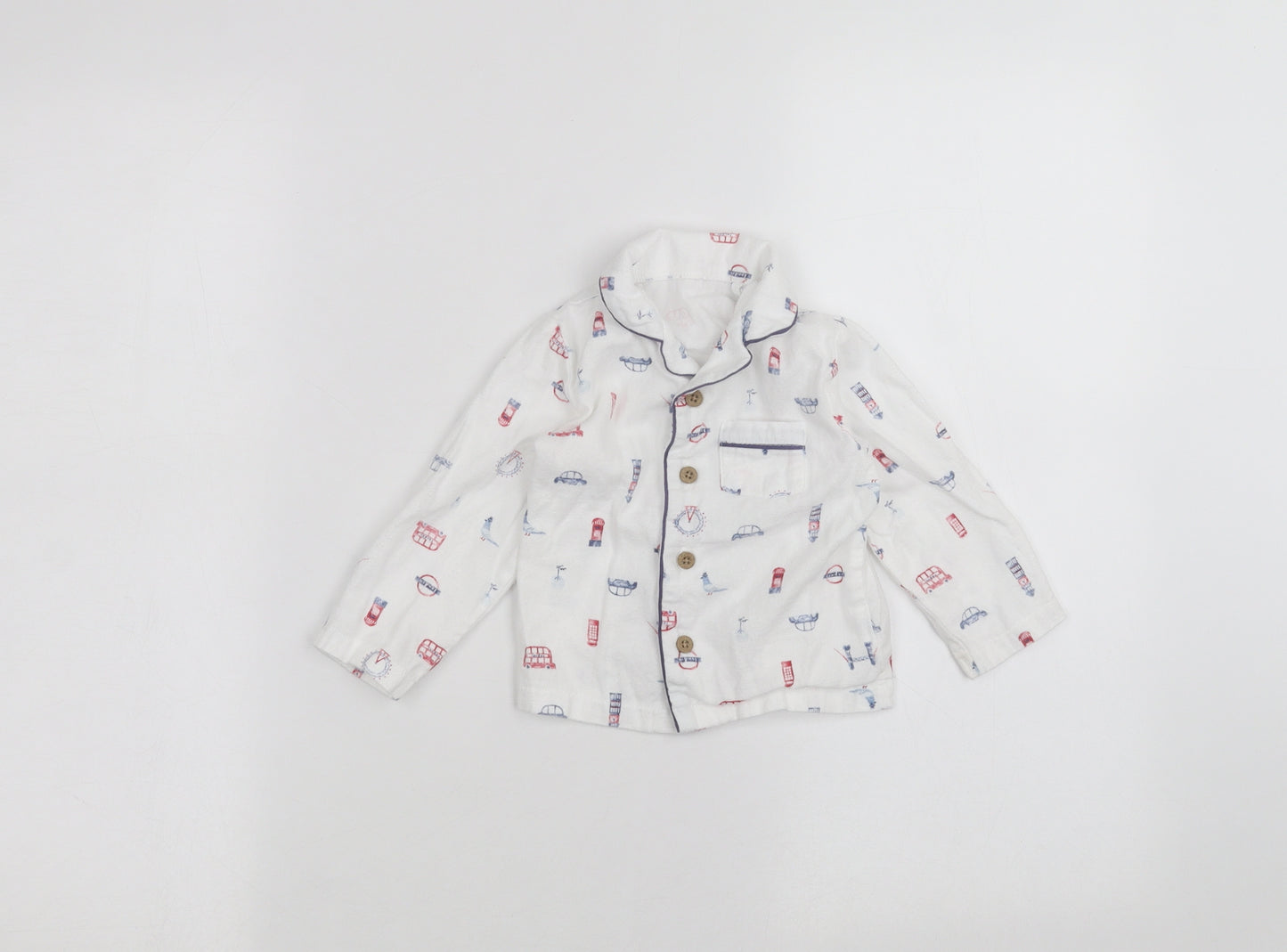 TU Baby White   Basic Button-Up Size 6-9 Months