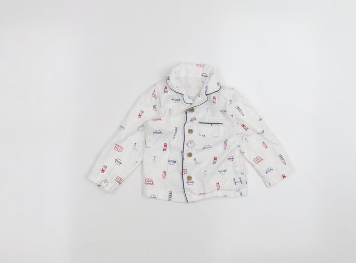 TU Baby White   Basic Button-Up Size 6-9 Months