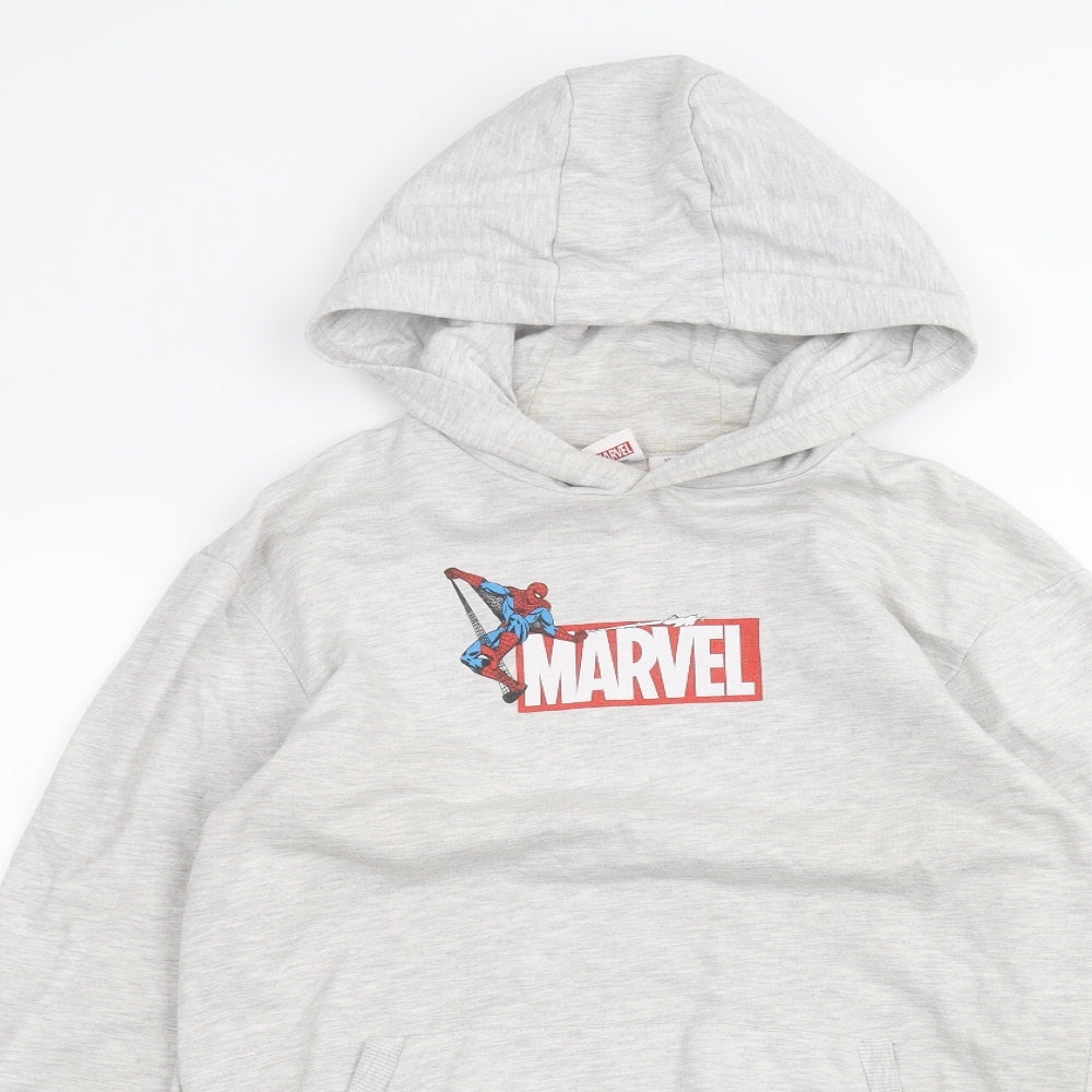 Marvel Mens Grey   Pullover Hoodie Size XS