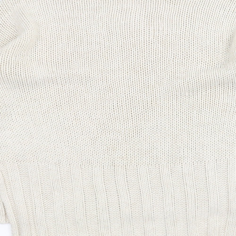 Topshop Womens White   Pullover Jumper Size XS