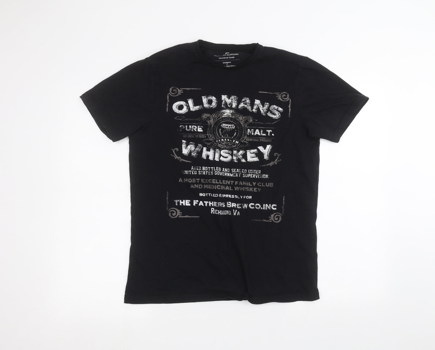 Matalan Mens Black    T-Shirt Size M