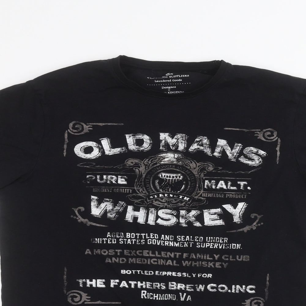 Matalan Mens Black    T-Shirt Size M