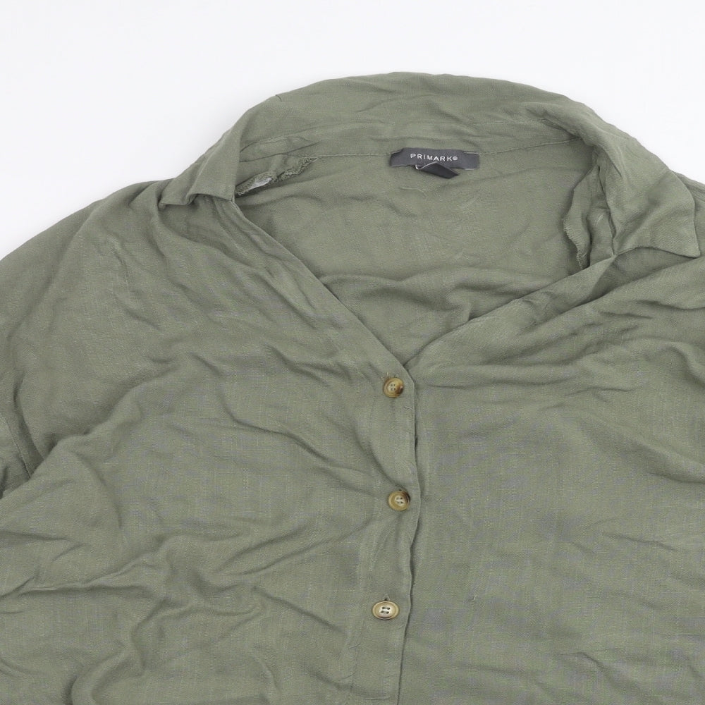 Primark Womens Green   Basic Button-Up Size 20