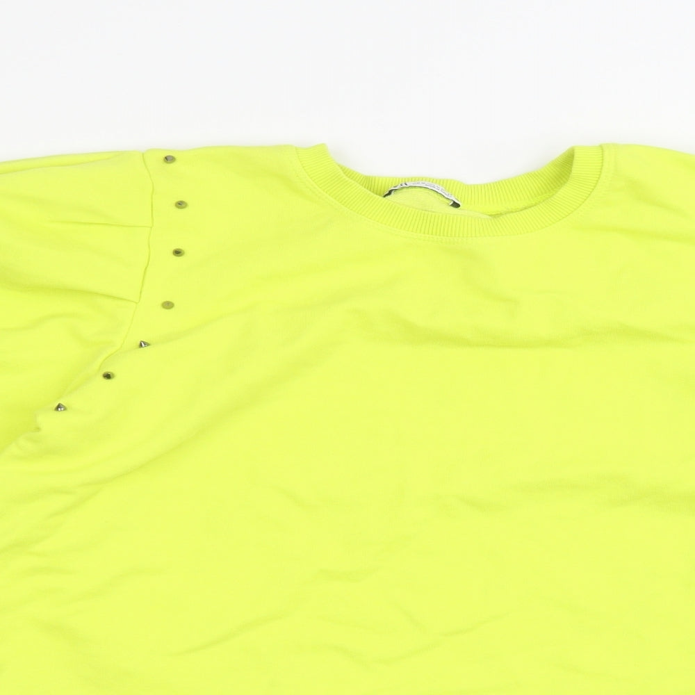 Zara Womens Green   Pullover Jumper Size M