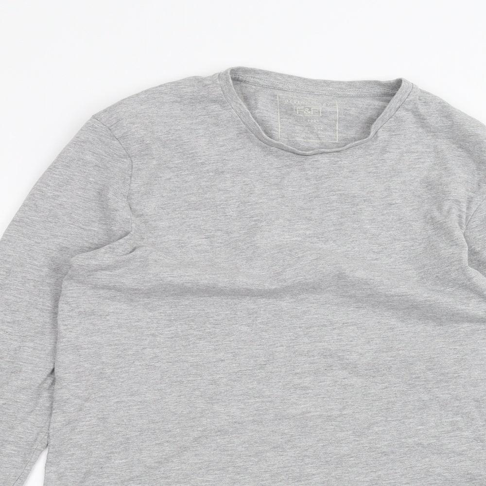 F&F Mens Grey    T-Shirt Size S