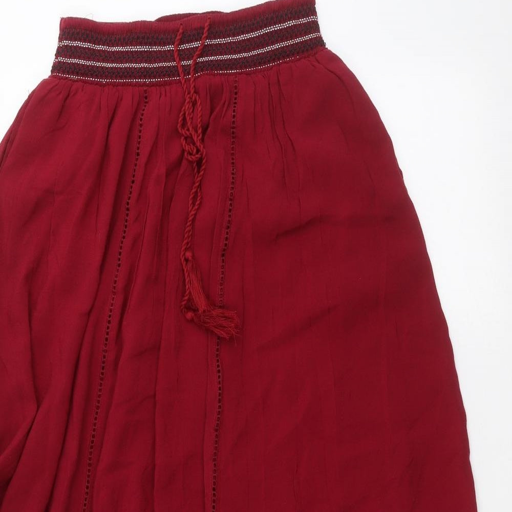 Zara Womens Pink   A-Line Skirt Size M