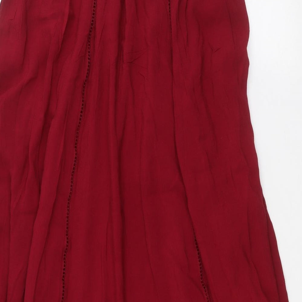 Zara Womens Pink   A-Line Skirt Size M
