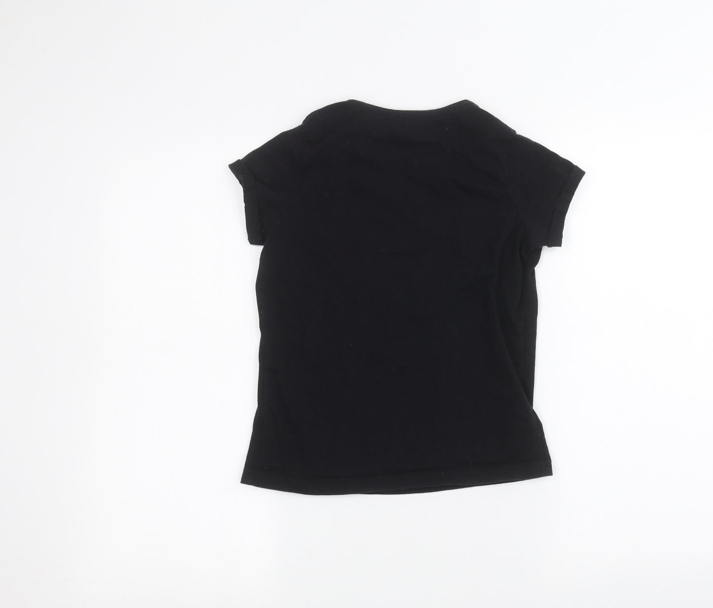 Primark Girls Black   Basic T-Shirt Size 12-13 Years