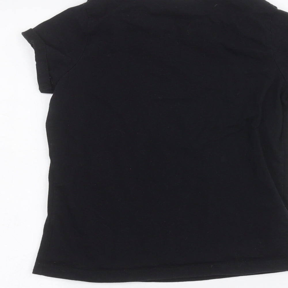 Primark Girls Black   Basic T-Shirt Size 12-13 Years